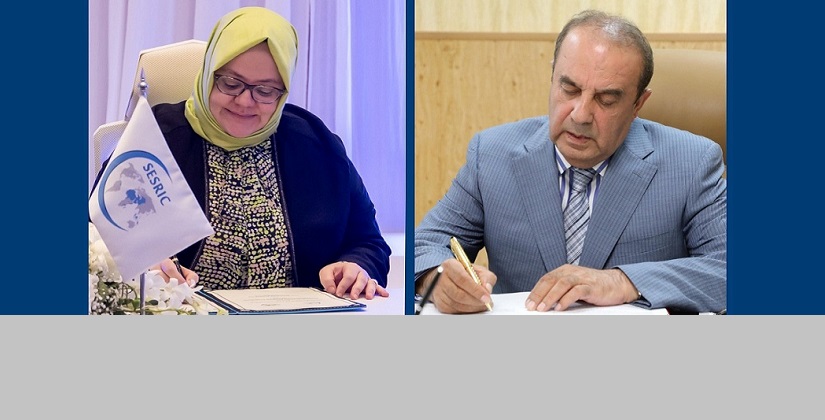 Caption SESRIC and the Agency on Statistics under the President of the Republic of Tajikistan Signed MoA
